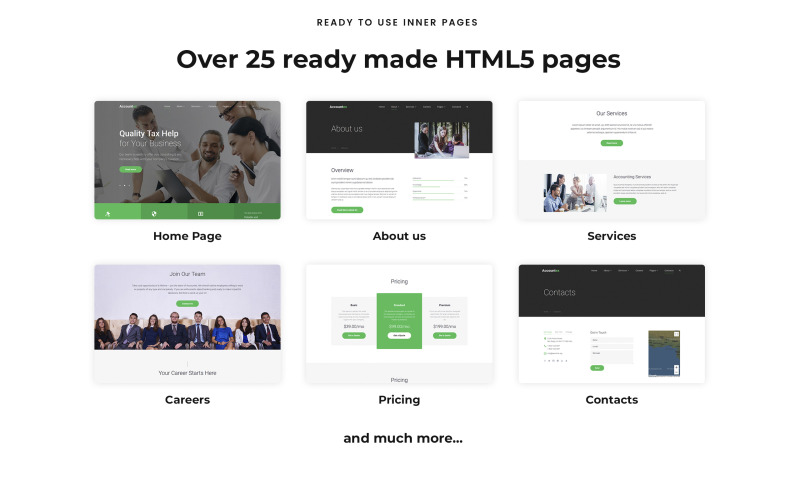 Reszponzív Accountex - Accounting Clean Multipage HTML Weboldal sablon 61385 - Képpel 3