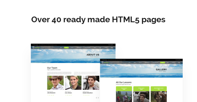 Manetgen - Horse Riding Responsive Multipage Website Template - Features Image 4