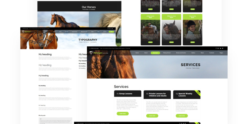 Manetgen - Horse Riding Responsive Multipage Website Template - Features Image 5