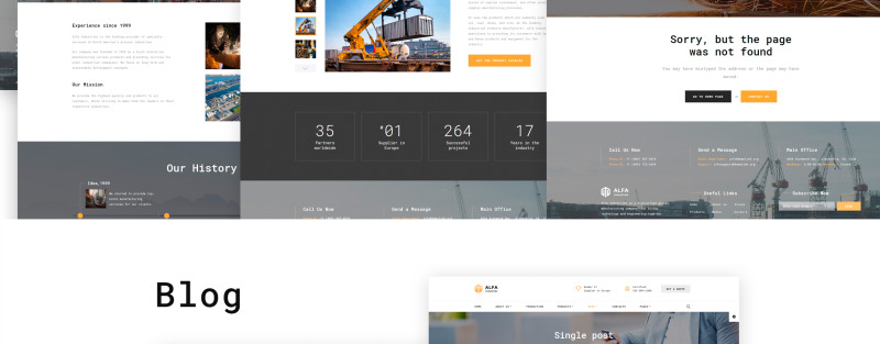 Alfa Industries - Heavy Industries Multipage Website Template - Features Image 8