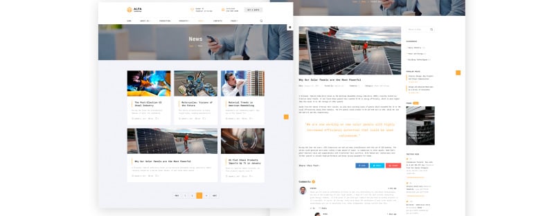 Alfa Industries - Heavy Industries Multipage Website Template - Features Image 9