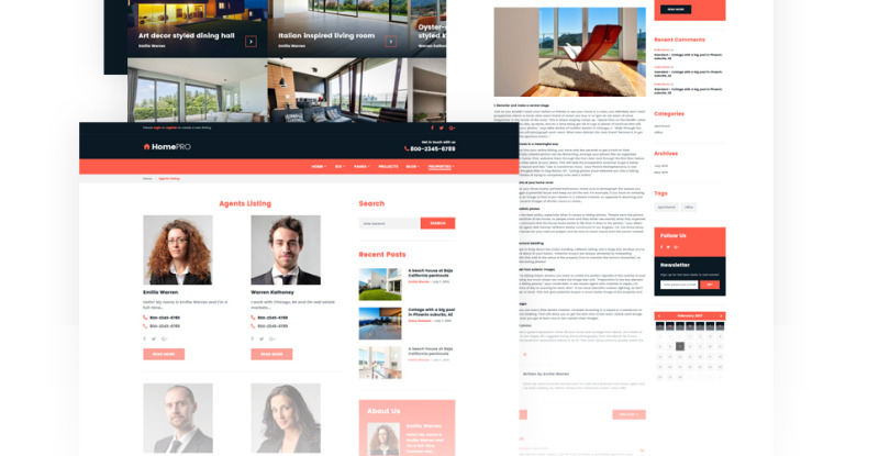 Real Estate Agency Responsive Website Template