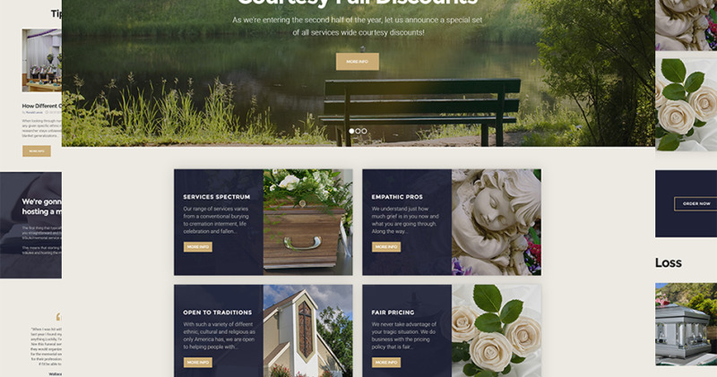 Reszponzív Ashton - Funeral & Cemetery Services WordPress sablon 62025 - Képpel 8