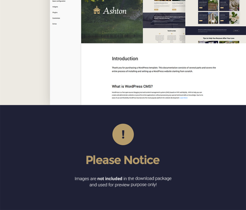 Reszponzív Ashton - Funeral & Cemetery Services WordPress sablon 62025 - Képpel 23