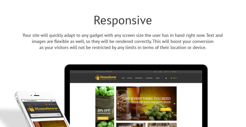 HomeBrew - Brewery Responsive OpenCart Template - Features Image 2