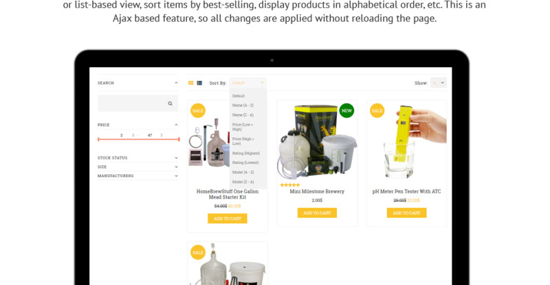 HomeBrew - Brewery Responsive OpenCart Template - Features Image 7
