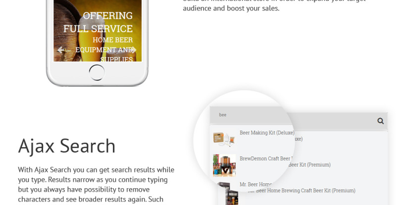 HomeBrew - Brewery Responsive OpenCart Template - Features Image 9