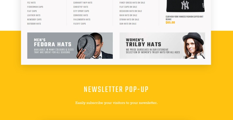 Captain - Hats and Caps Online Store Magento Theme