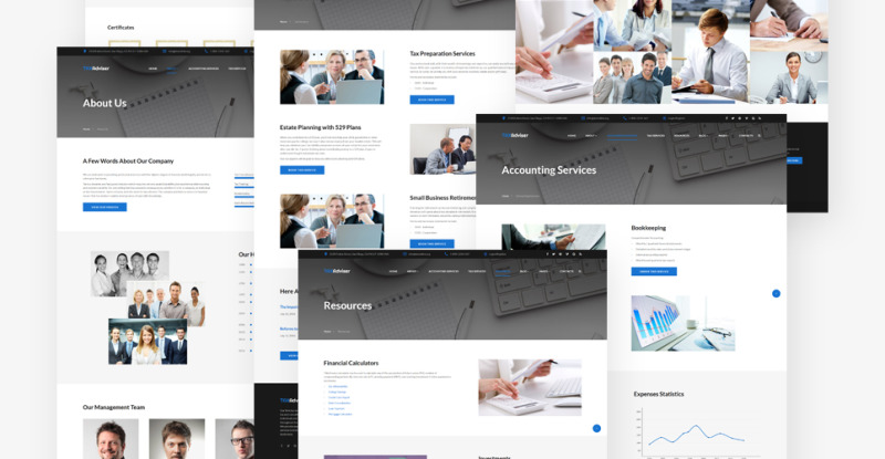 TaxAdviser - Accounting and Tax Services Company Responsive Multipage Website Template - Features Image 6