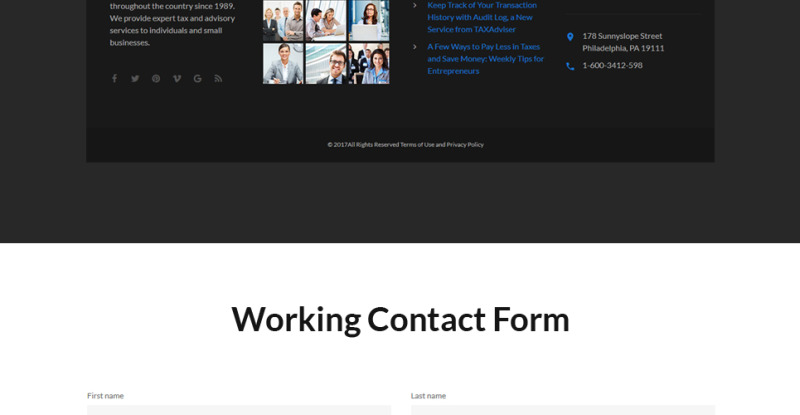 TaxAdviser - Accounting and Tax Services Company Responsive Multipage Website Template - Features Image 13