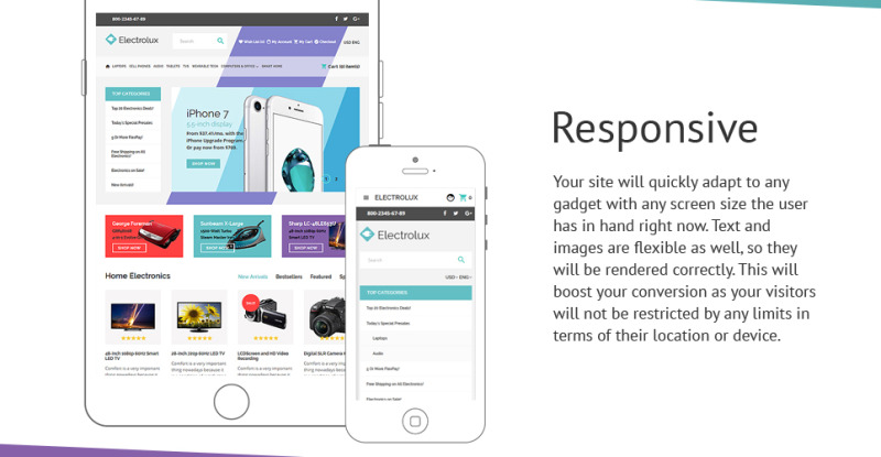 Electronics Store Responsive OpenCart Template - Features Image 3