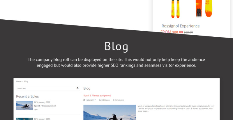 Extreme Sports Store Shopify Theme - Features Image 7