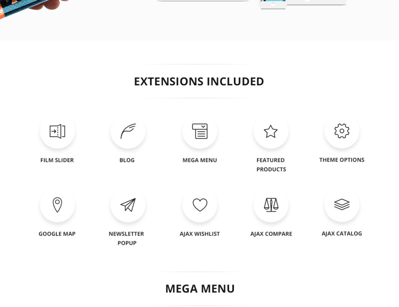 Vapor Store Magento Theme - Features Image 2