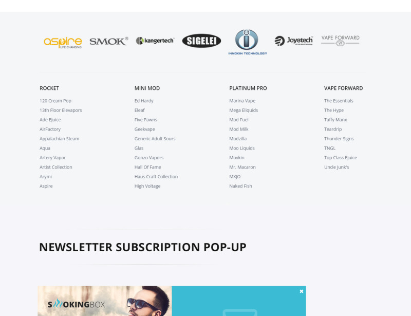 Vapor Store Magento Theme - Features Image 3