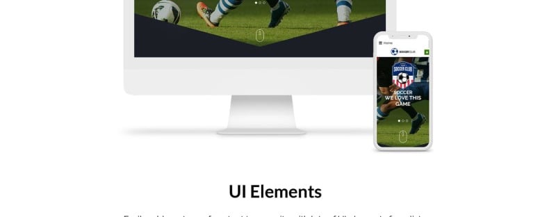 Criar Site Futebol Joomla Responsivo 950 S - Fácil de Editar