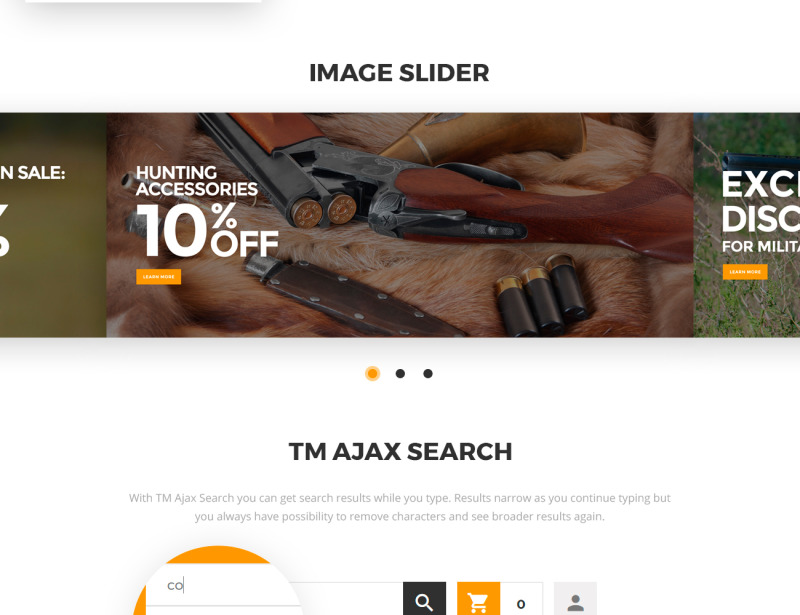 BigHunt - Hunting Gear Store Template Magento Theme - Features Image 5