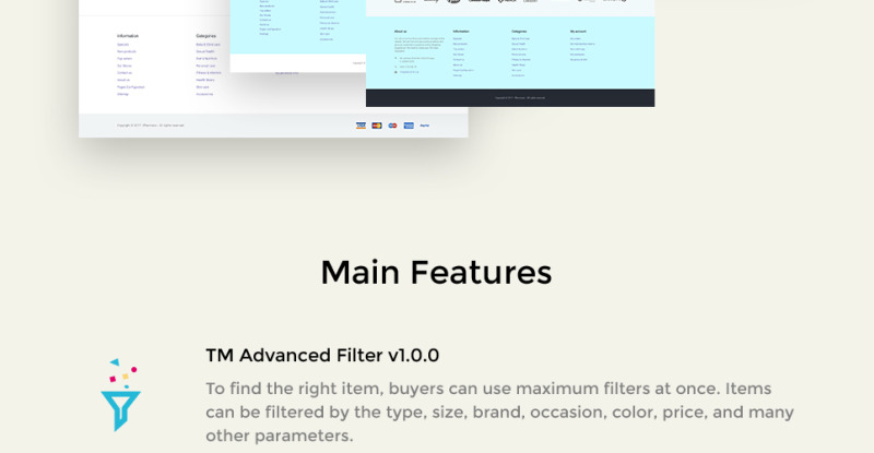 Eveprest - Tema PrestaShop de farmacia - Características Imagen 7