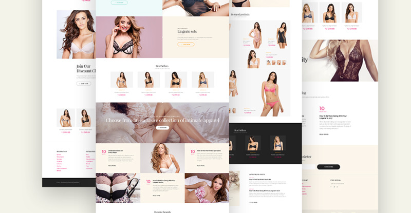 Eveprest - Lingerie PrestaShop Theme - Obraz funkcji 6