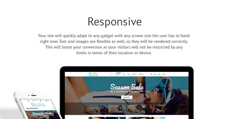 Swimwear Responsive Shopify Theme - Features Image 1