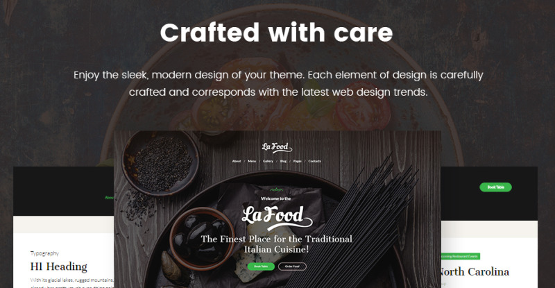 Reszponzív La Food - Italian Restaurant Responsive WordPress sablon 62451 - Képpel 11