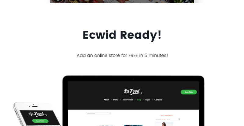 Reszponzív La Food - Italian Restaurant Responsive WordPress sablon 62451 - Képpel 13
