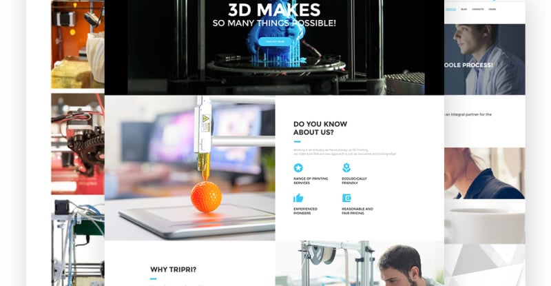 Download 3D Printing Services WordPress Theme - TemplateMonster | Premium themes & Plugins 2 3D Printing Services WordPress Theme - Features Image 2