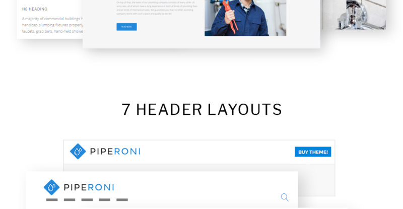 Reszponzív Plumber & Repair Services WordPress sablon 63395 - Képpel 11