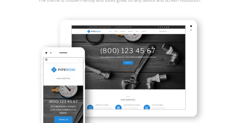 Reszponzív Plumber & Repair Services WordPress sablon 63395 - Képpel 18