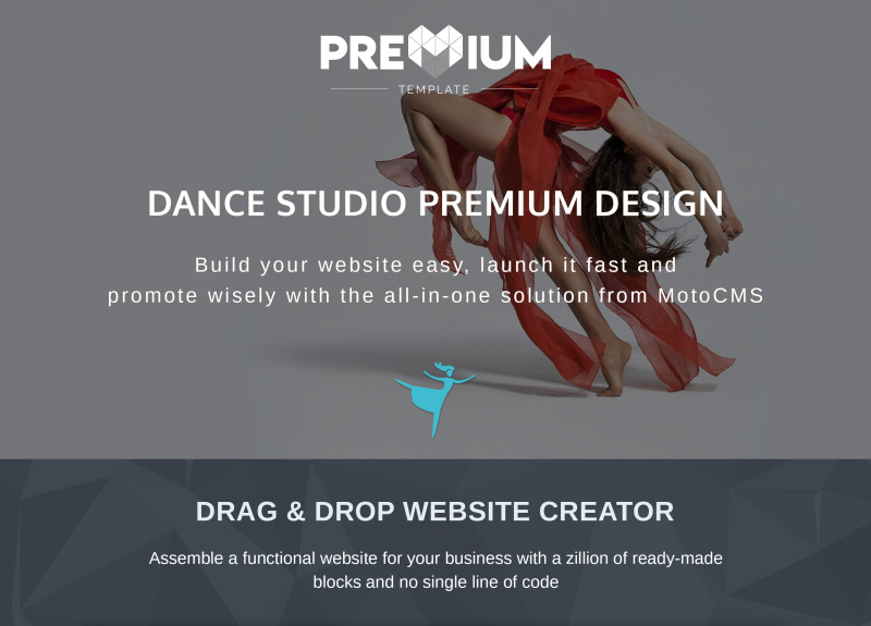 MC - Dance Studio Premium Moto CMS 3 Template - Features Image 1