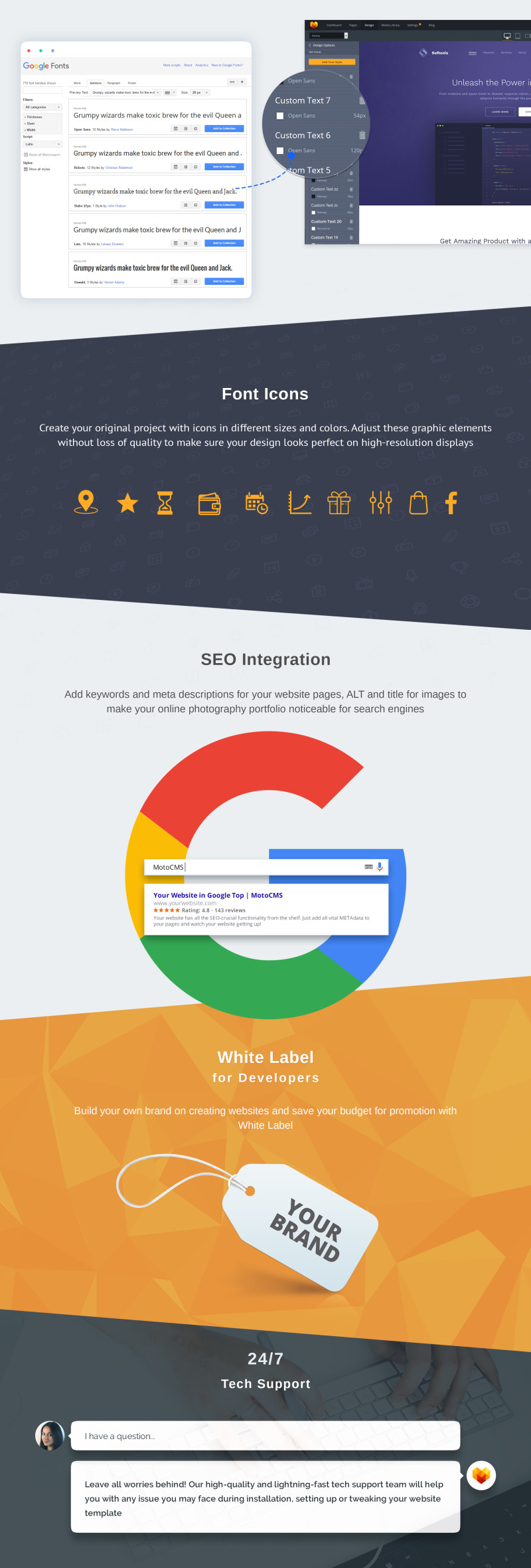 Software Company Premium Moto CMS 3 Template - Features Image 5