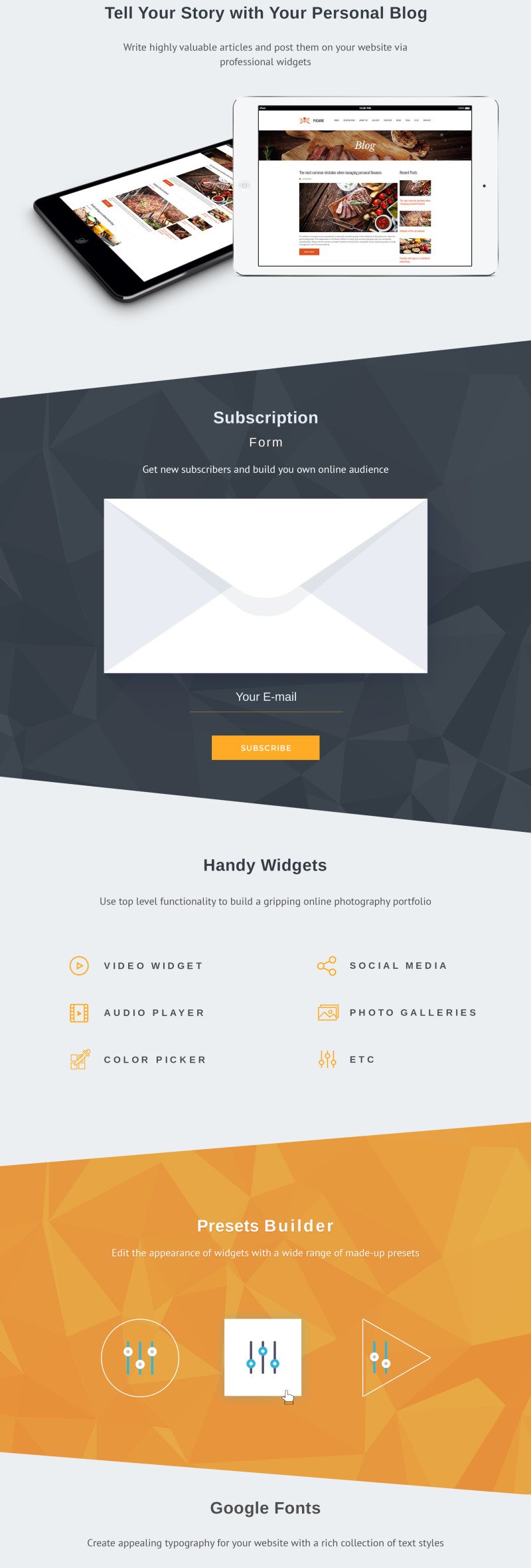 BBQ Restaurant Premium Moto CMS 3 Template - Features Image 4