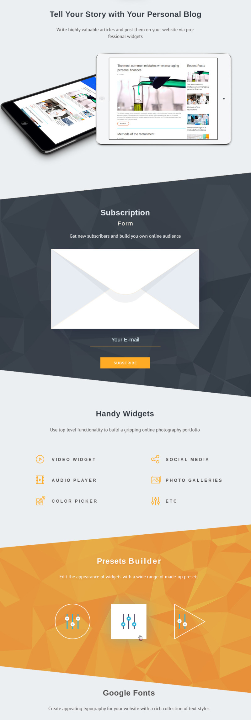 Comex Co Moto CMS 3 Template - Features Image 4