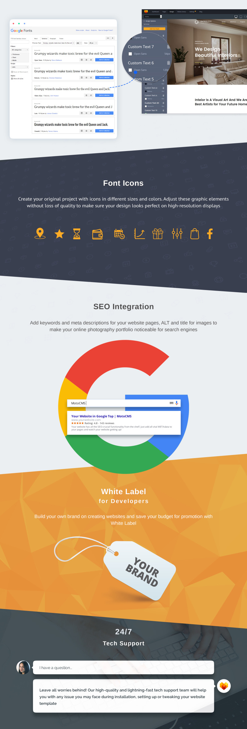 Interioni Moto CMS 3 Template - Features Image 5