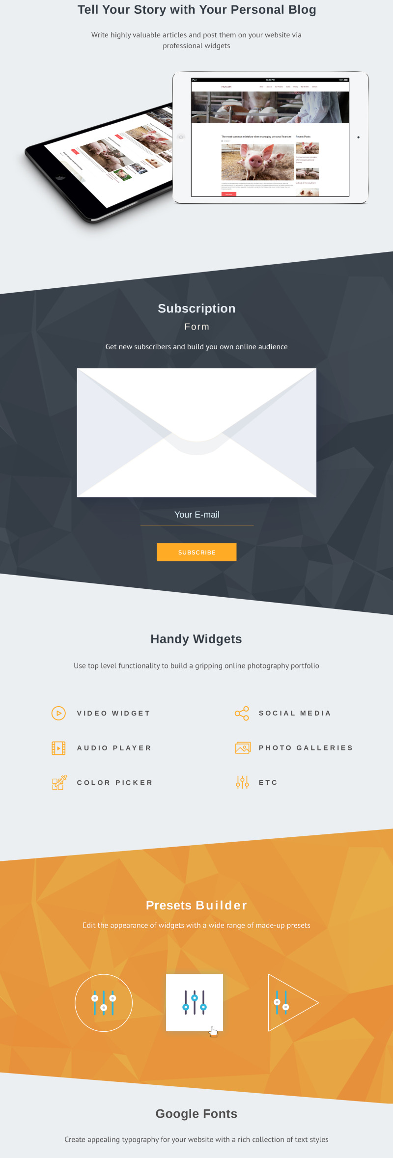 Pig Farm - Premium Moto CMS 3 Template - Features Image 4