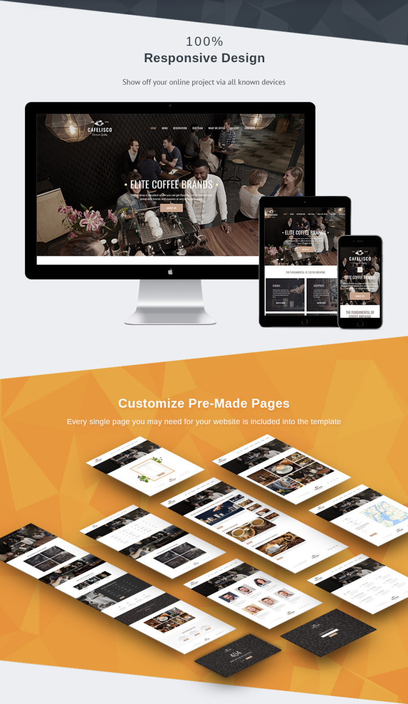 Cafelisco - Premium Moto CMS 3 Template - Features Image 3
