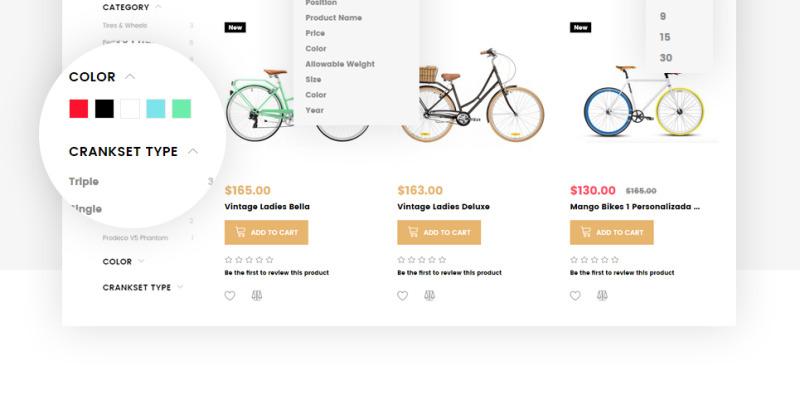Responzivní Magento motiv Magetique - Bikes AMP #63513 - Obrázek funkce 6