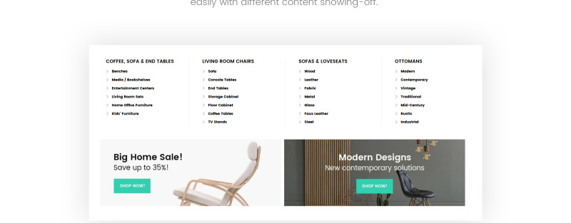 Template Magento Responsive #63514 Magetique - Furniture - Immagine Caratteristiche 6