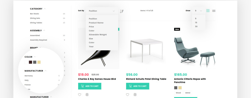 Template Magento Responsive #63514 Magetique - Furniture - Immagine Caratteristiche 9