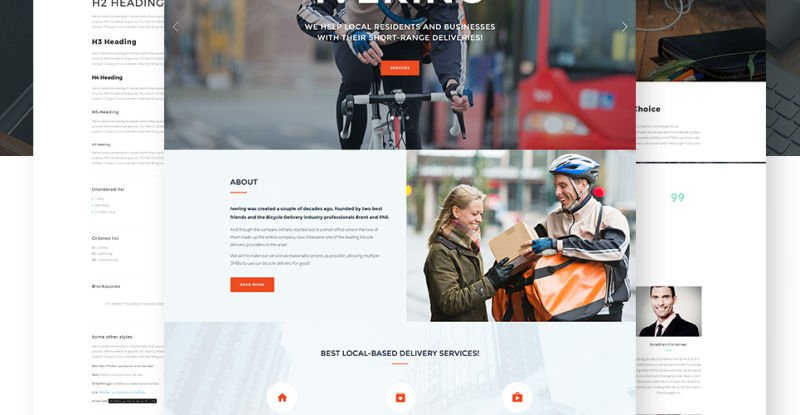 Bike Courier & Package Delivery - адаптивний WordPress шаблон №63526 - Характеристики зображення 10