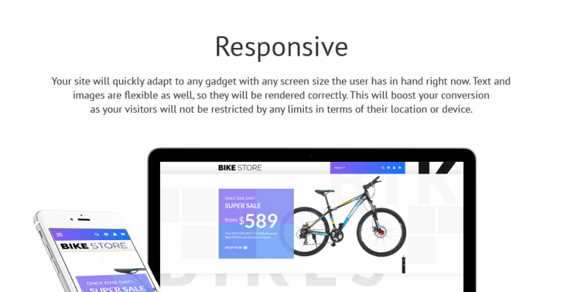 Magasin de vélos - Modèle OpenCart réactif de magasin de vélos - Caractéristiques de l’image 2