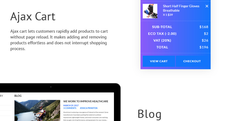 Magasin de vélos - Modèle OpenCart réactif de magasin de vélos - Caractéristiques de l’image 8