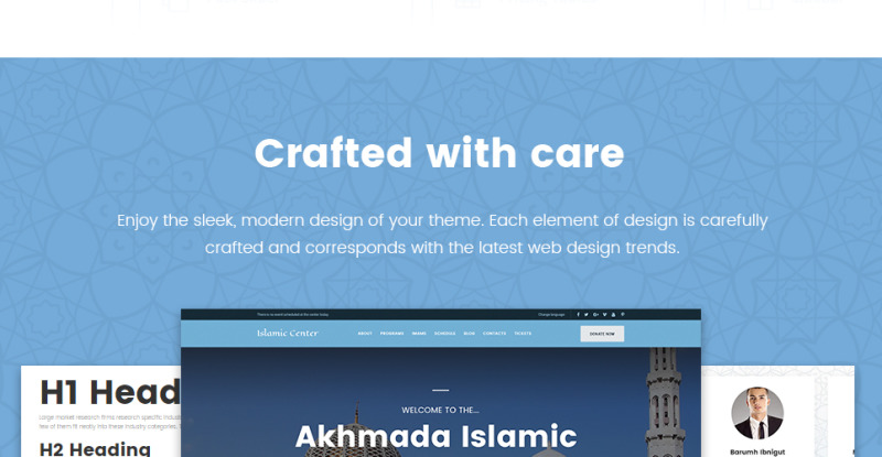 Akhmada - Islamic Center WordPress theme - TemplateMonster