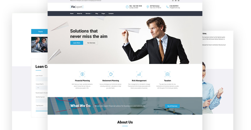 WordPress Theme namens FinExpert - Financial Advisory Company Responsive #63599 - Bildeigenschaften 2