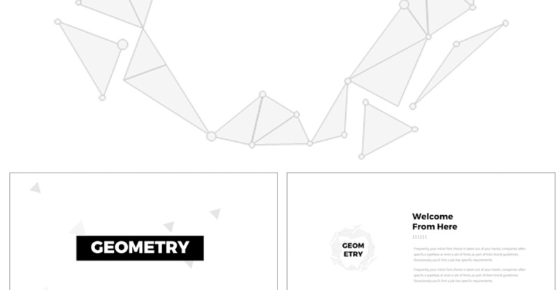 Geometry Powerpoint Template 63635 Templatemonster 9685