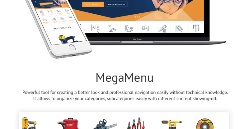 Tools & Equipment Responsive Shopify Theme - Features Image 2