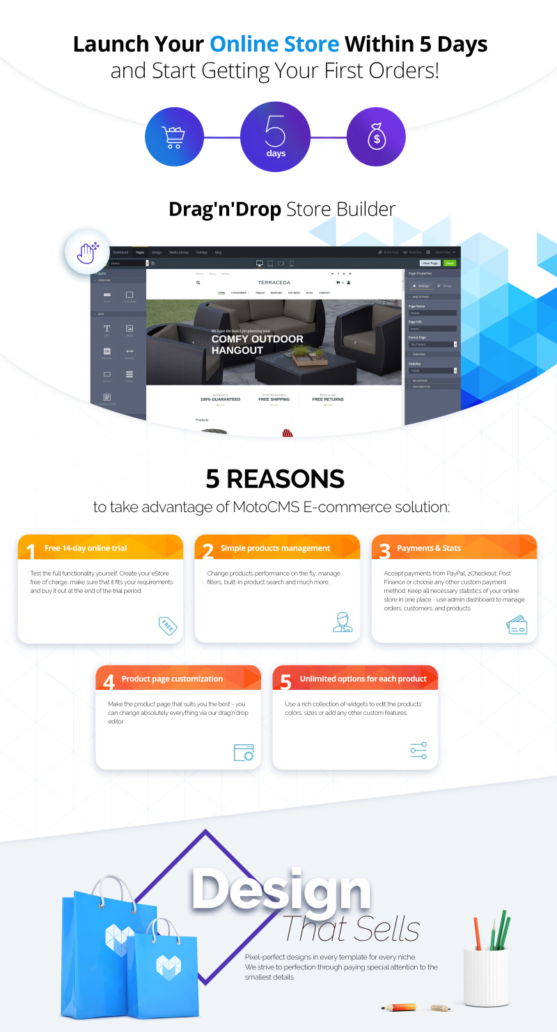 Furniture MotoCMS Ecommerce Template - Features Image 1