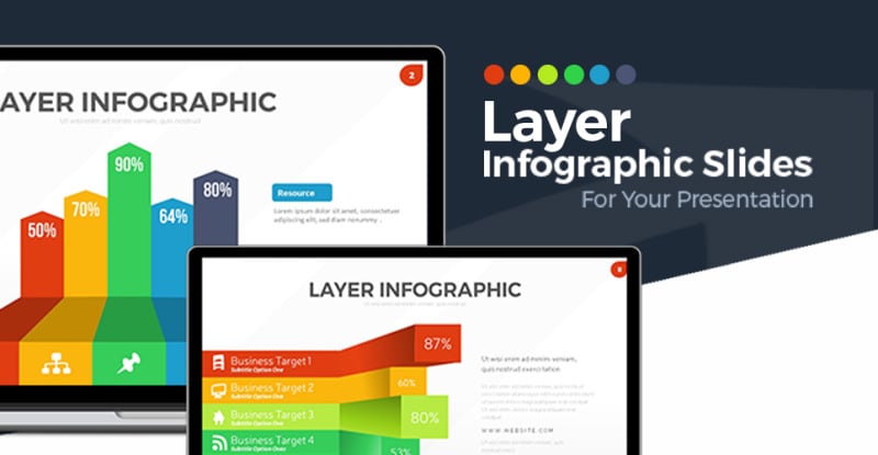 Layer Infographic PowerPoint template - TemplateMonster