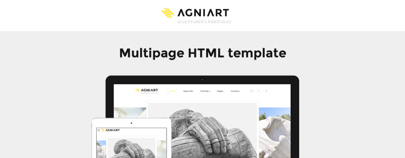 Agniart Sculptor Photo Gallery Website Template - Features Image 1
