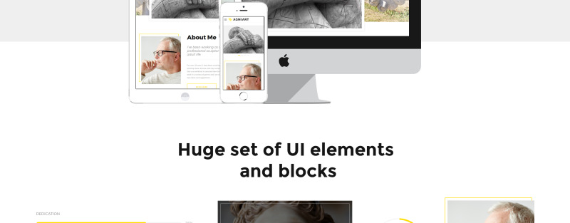 Agniart Sculptor Photo Gallery Website Template - Features Image 2