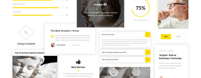 Agniart Sculptor Photo Gallery Website Template - Features Image 3